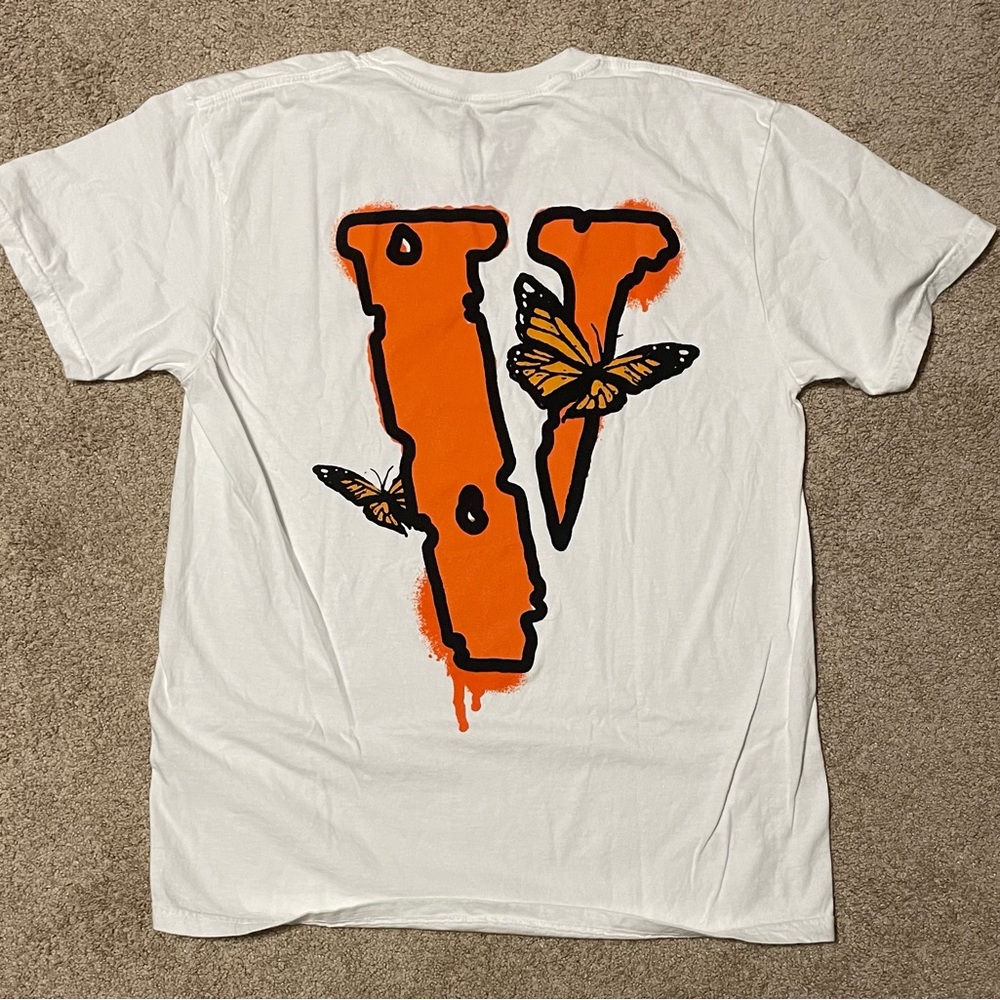Juice Wrld × Vlone Butterfly T-shirt White